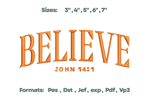 Believe John 14:1 Bible Embroidery Review