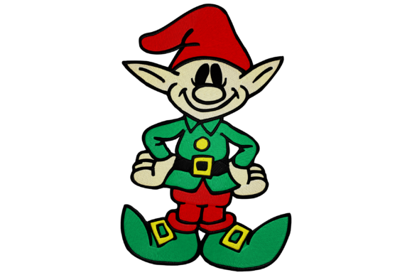 Charming Chistmas Elf Embroidery Design