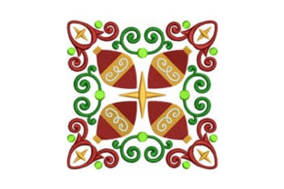 Festive Charm: Ornament Quilt Block