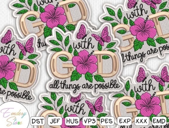 Floral Christian Quote for Seasonal Gifts
