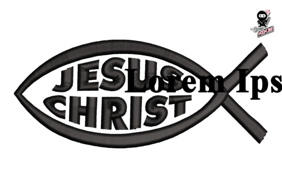 Jesus Christ Fish: A Versatile Design for Faith-Based Merch
