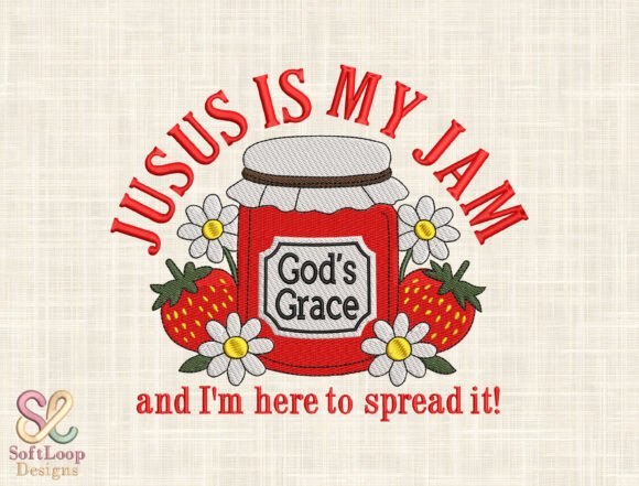 Jesus is My Jam: A Charming Embroidery Design