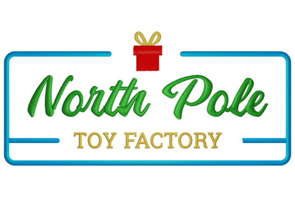 North Pole Factory: A Premium Embroidery Design