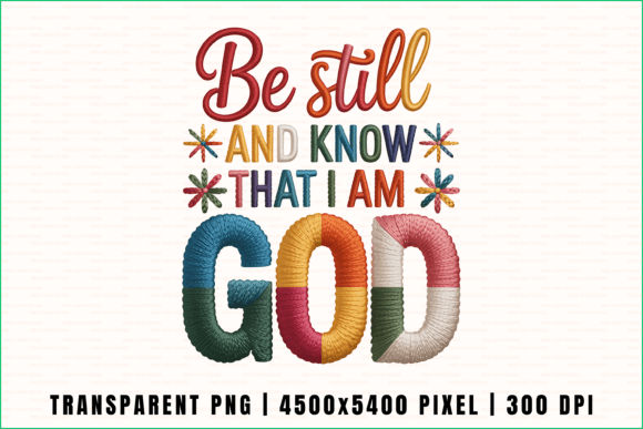 Review: Christian Trust God Embroidery Style PNG