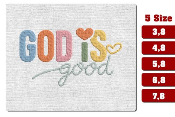 Review: God is Good Christian Embroidery PES