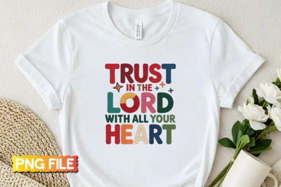 Review: Trust in the Lord Embroidery Style PNG