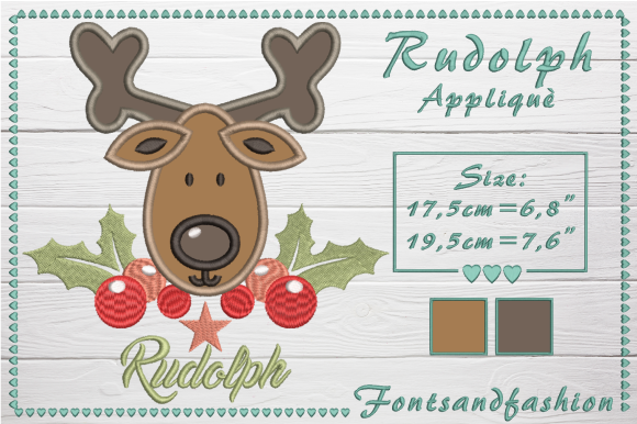 Rudolph Applique: A Charming Addition to Your Holiday Embroidery
