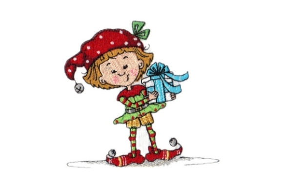Sassy Sally Elf: A Festive Embroidery Design Review