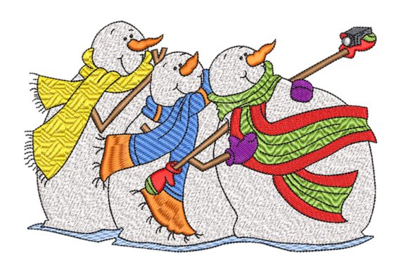 Snowmen Selfie: A Charming Addition to Your Holiday Collection