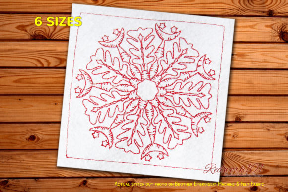 Winter Snowflake Design: A Charming Embroidery Choice